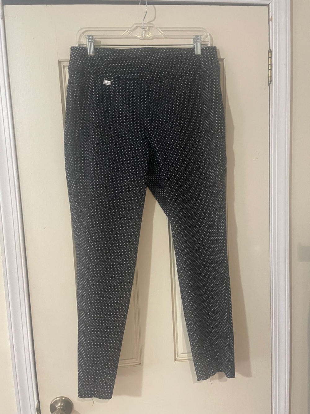 Premise Black with White Polka Dot Accent capris